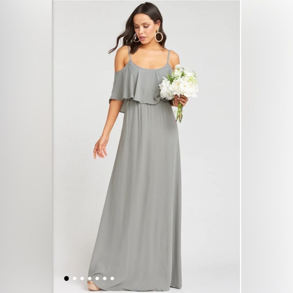 NWT Show Me Your MuMu Caitlin ruffled maxi dress size XXS